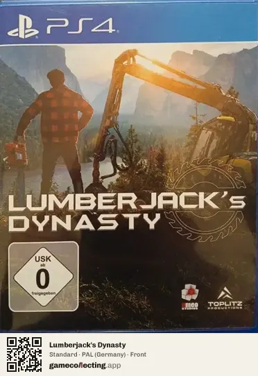 Lumberjack's Dynasty PlayStation 4, Germany box front