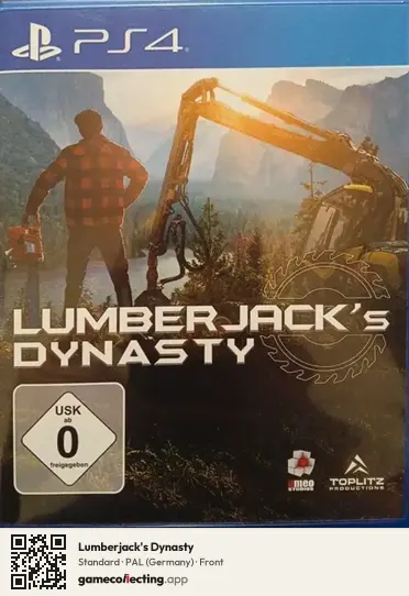 Lumberjack's Dynasty PlayStation 4, Germany box front