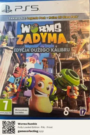 Worms Rumble PlayStation 5, PAL box front