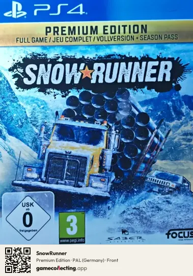 SnowRunner PlayStation 4, Germany box front