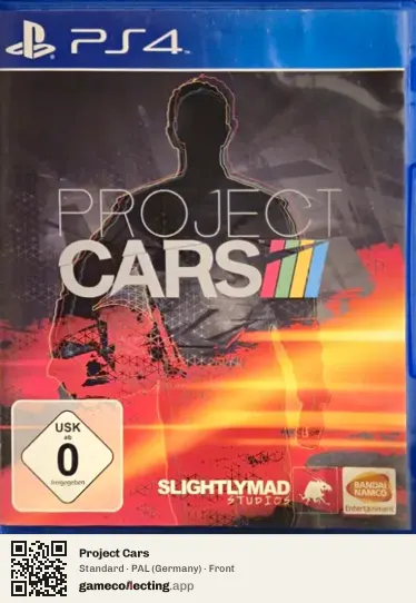 Project Cars PlayStation 4, Germany box front