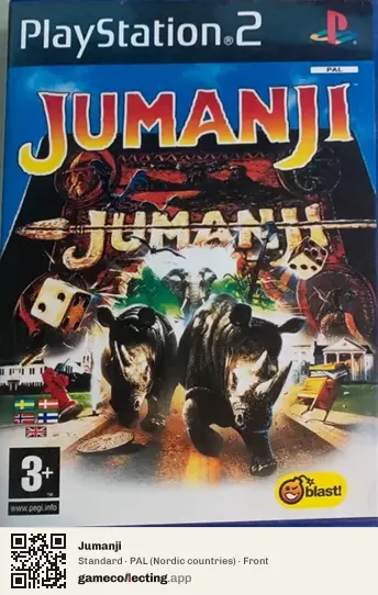 Jumanji PlayStation 2, Nordic countries box front