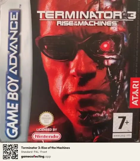 Terminator 3: Rise of the Machines Game Boy Advance, PAL box front