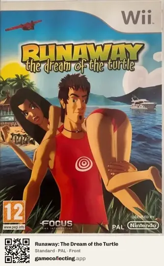 Runaway: The Dream of the Turtle Nintendo Wii, PAL box front