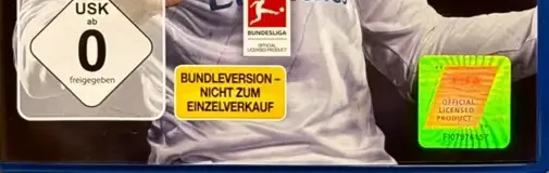 FIFA 18, the USK square on its front