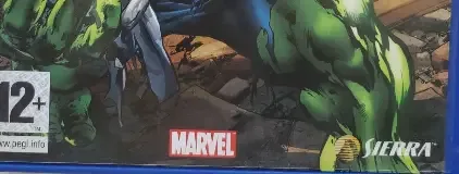 The Incredible Hulk: Ultimate Destruction, the PEGI square on its front