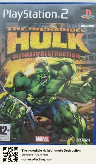 The Incredible Hulk: Ultimate Destruction PlayStation 2, PAL box front