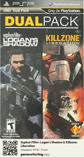 Syphon Filter: Logan's Shadow & Killzone: Liberation PlayStation Portable, NTSC box front