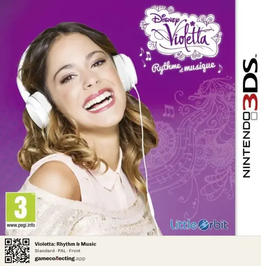 Violetta: Rhythm & Music Nintendo 3DS, PAL box front