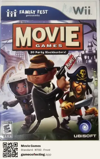 Movie Games Nintendo Wii, NTSC box front