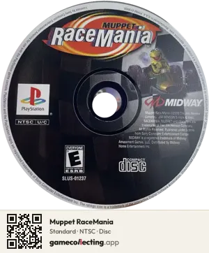 Muppet RaceMania PlayStation, NTSC disc