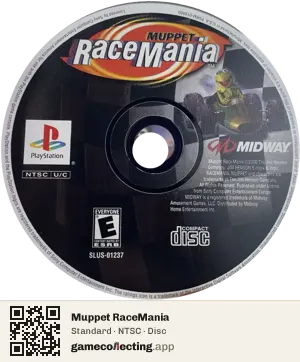 Muppet RaceMania PlayStation, NTSC disc