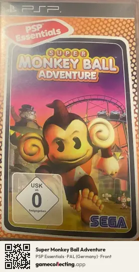 Super Monkey Ball Adventure PlayStation Portable, Germany box front
