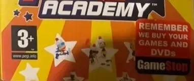 Ape Escape Academy, the PEGI square on its front