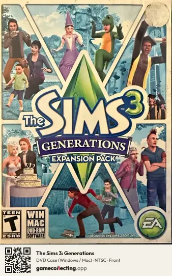 The Sims 3: Generations Computer, NTSC box front