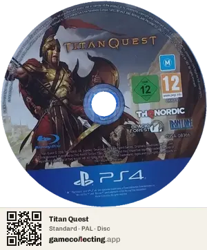 Titan Quest PlayStation 4, PAL disc