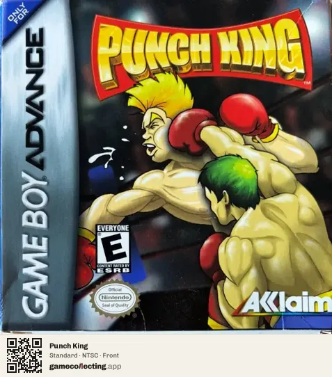 Punch King Game Boy Advance, NTSC box front