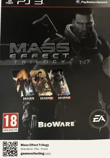 Mass Effect Trilogy PlayStation 3, PAL box front