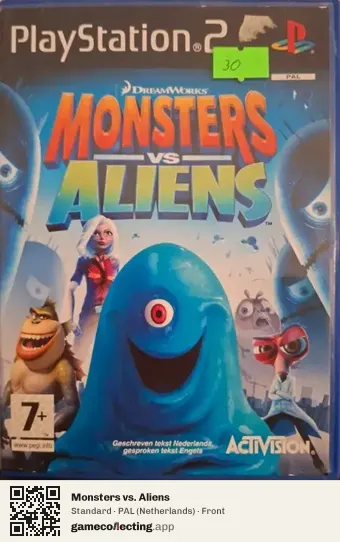 Monsters vs. Aliens PlayStation 2, Netherlands box front
