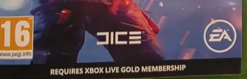 Battlefield V, the PEGI square on its front