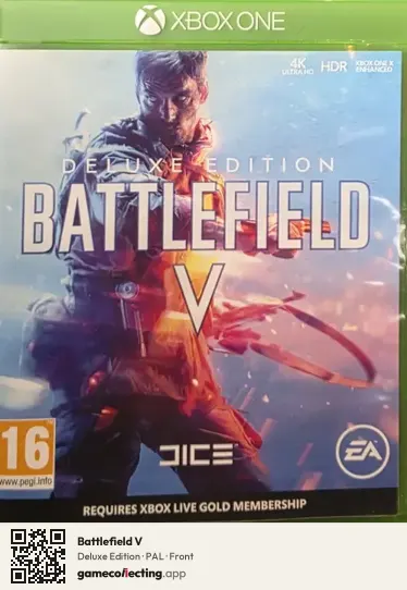 Battlefield V Xbox One, PAL box front