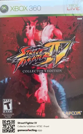 Street Fighter IV Xbox 360, NTSC box front