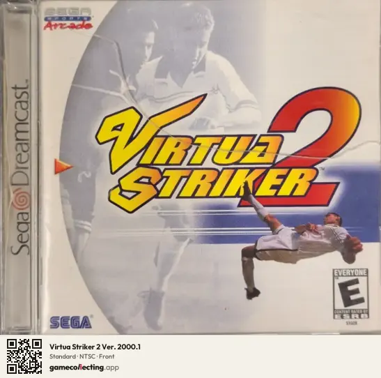 Virtua Striker 2 Ver. 2000.1 Sega Dreamcast, NTSC box front
