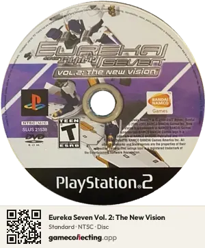 Eureka Seven Vol. 2: The New Vision PlayStation 2, NTSC disc