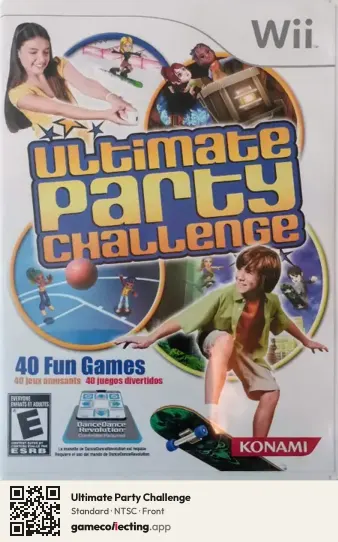 Ultimate Party Challenge Nintendo Wii, NTSC box front