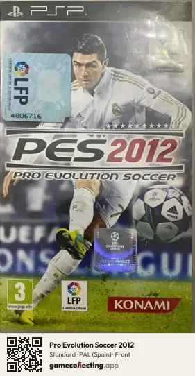 Pro Evolution Soccer 2012 PlayStation Portable, Spain box front