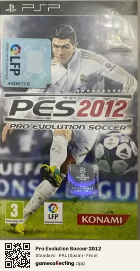 Pro Evolution Soccer 2012 PlayStation Portable, Spain box front