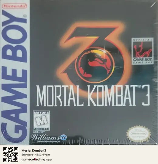 Mortal Kombat 3 Game Boy, NTSC box front