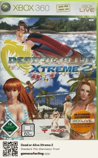Dead or Alive Xtreme 2 Xbox 360, Germany box front
