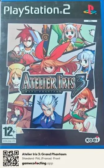 Atelier Iris 3: Grand Phantasm PlayStation 2, France box front