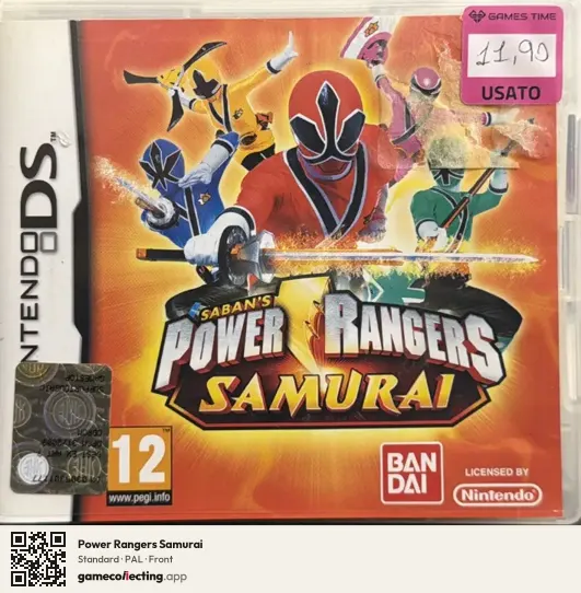 Power Rangers Samurai Nintendo DS, PAL box front