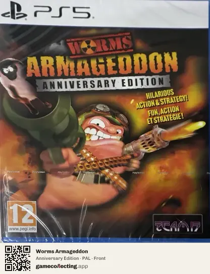 Worms Armageddon PlayStation 5, PAL box front