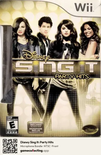 Disney Sing It: Party Hits Nintendo Wii, NTSC box front