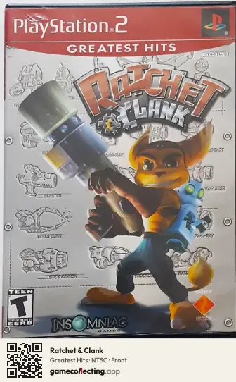 Ratchet & Clank PlayStation 2, NTSC box front