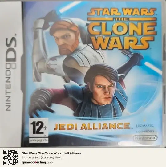 Star Wars: The Clone Wars: Jedi Alliance Nintendo DS, Australia box front