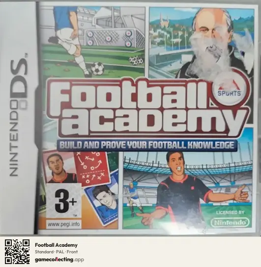 Football Academy Nintendo DS, PAL box front