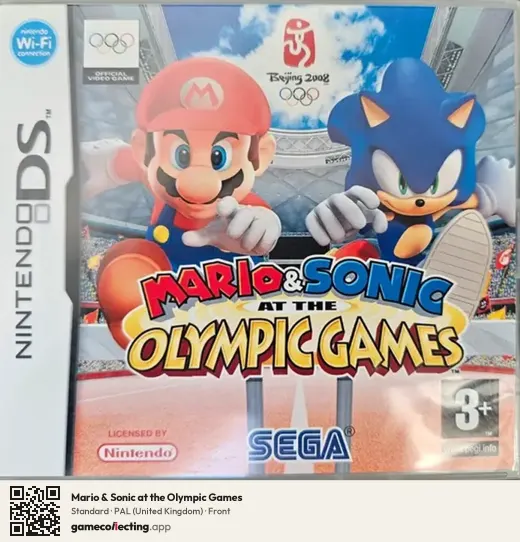 Mario & Sonic at the Olympic Games Nintendo DS, United Kingdom box front