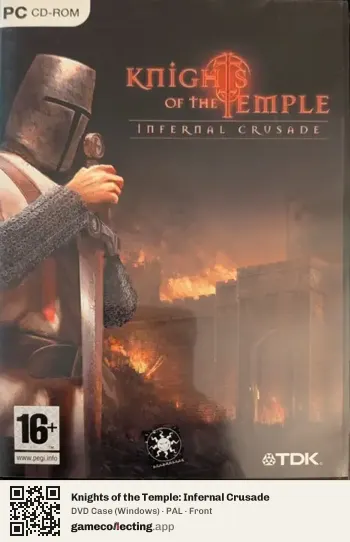 Knights of the Temple: Infernal Crusade Computer, PAL box front