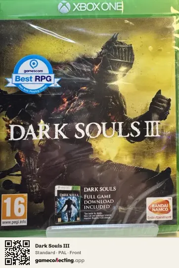Dark Souls III Xbox One, PAL box front