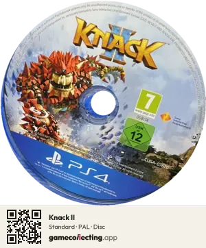 Knack II PlayStation 4, PAL disc