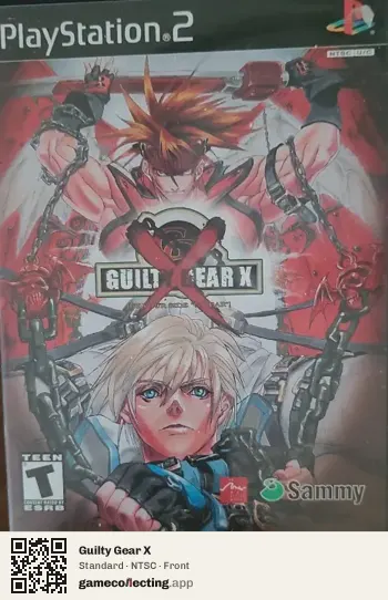 Guilty Gear X PlayStation 2, NTSC box front