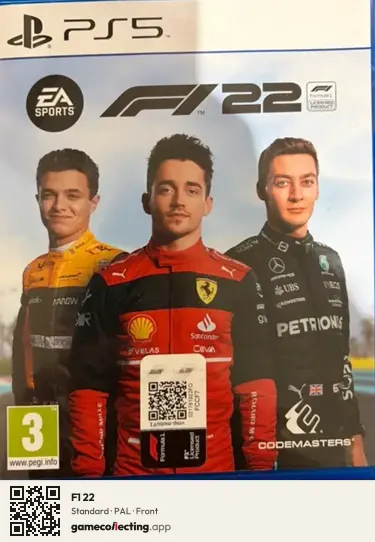 F1 22 PlayStation 5, PAL box front