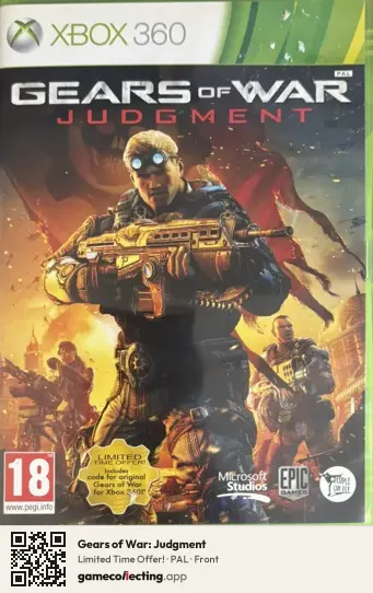 Gears of War: Judgment Xbox 360, PAL box front