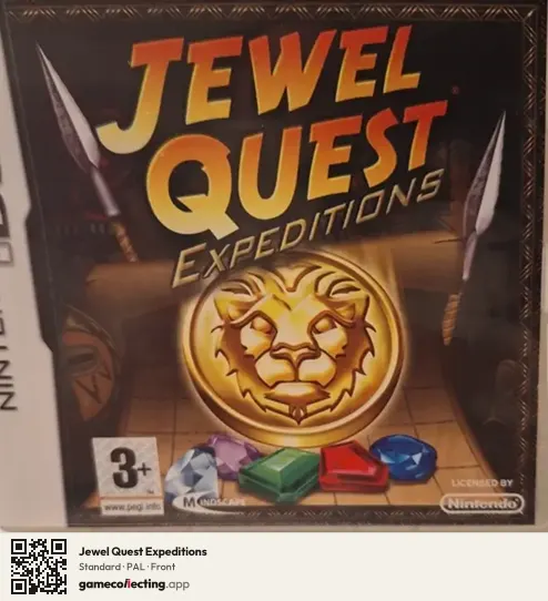 Jewel Quest Expeditions Nintendo DS, PAL box front