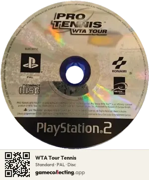 WTA Tour Tennis PlayStation 2, PAL disc