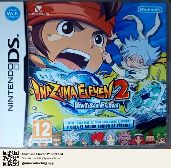 Inazuma Eleven 2: Blizzard Nintendo DS, Spain box front